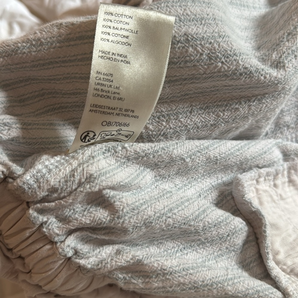 Casual Drawstring Wide-Leg Stripe Pants - Cream - Picture 7 of 7